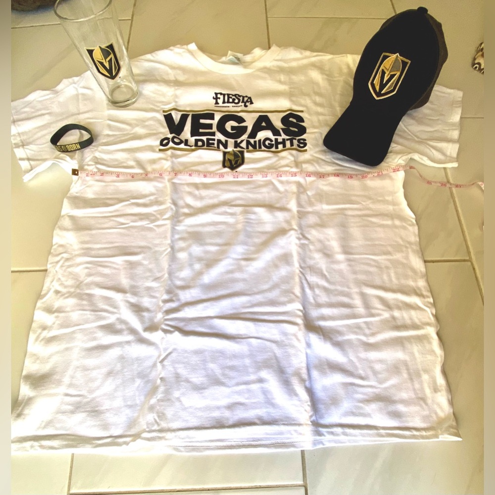 VGK/FIESTA HOTEL : Brand New , Size Xl T-shirt Hat, & Pilsner Combo